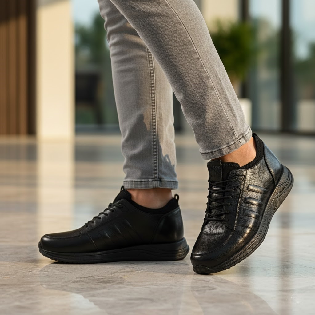 خرید آنلاین کفش چرم مردانه شمس مدل X33 کد 01